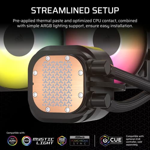 Corsair Nautilus 360 RS ARGB CPU Liquid Cooler (Black) - Image 5