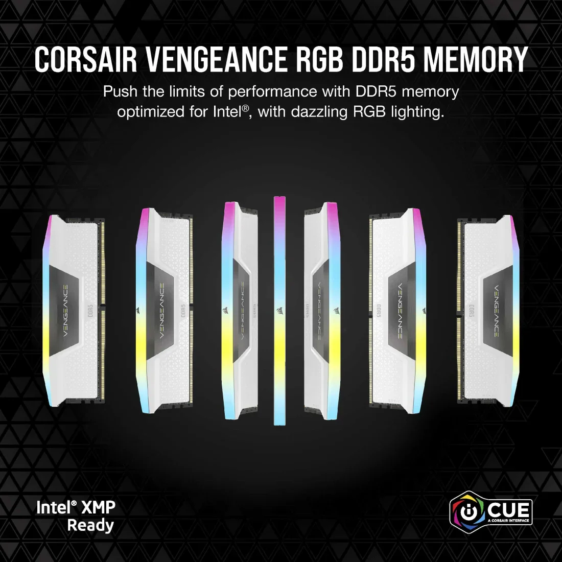 Corsair Vengeance RGB 32GB (16GBx2) DDR5 6000MHz Ram (White) - Image 3