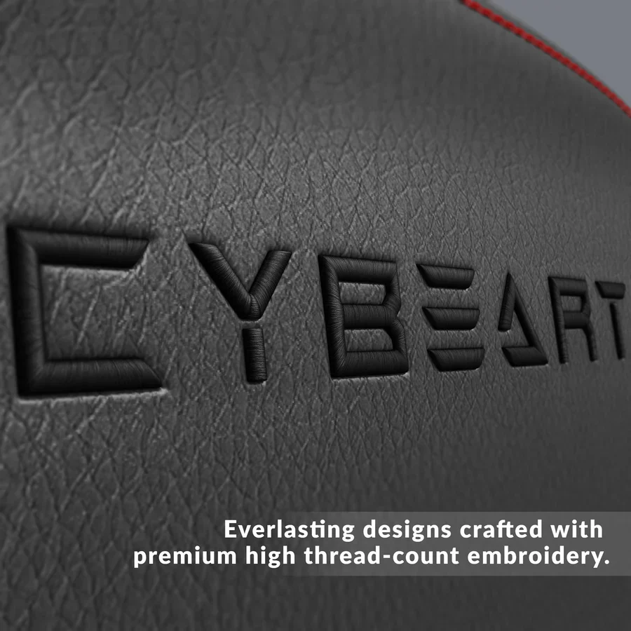 CYBEART Apex Signature Edition (Red) Gaming Office Chair 4D Armrest Inbuilt Lumbar Support Supreme PU Leather, Ergonomic, Recline & Tilt - Image 17