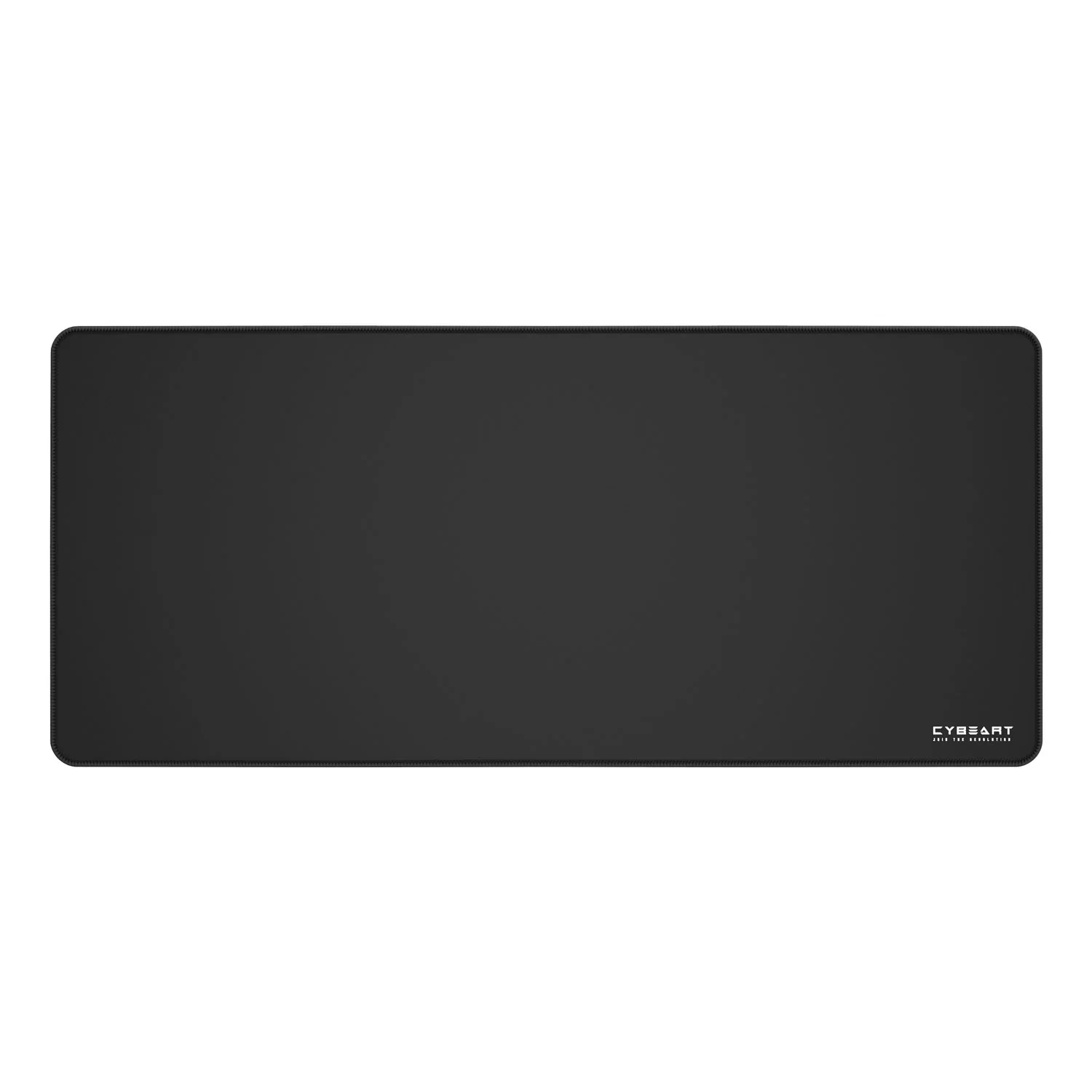 Cybeart Ghost (Black) Gaming Desk Mat (XXL - 900x400x4mm) Waterproof, Never Slip Base, Stitched Edges, Esports Grade