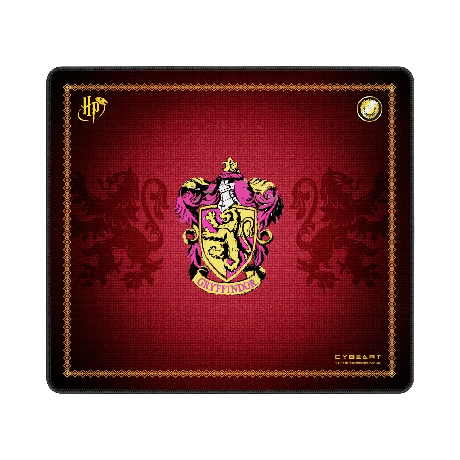 Cybeart Gryffindor Classic Gaming Mouse Pad (Large - 450x400x4mm) Waterproof, Never Slip Base, Stitched Edges, Esports Grade