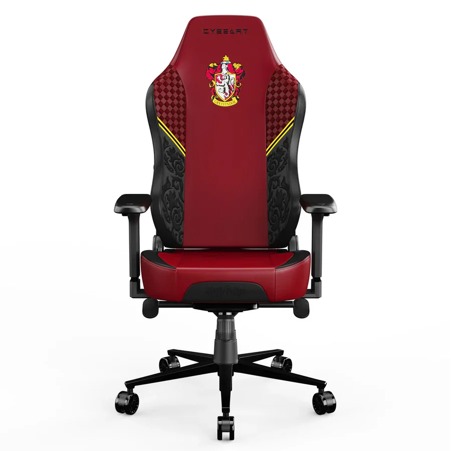 CYBEART Gryffindor Gaming Office Chair - Harry Potter 4D Armrest Inbuilt Lumbar Support Supreme PU Leather, Ergonomic, Recline & Tilt