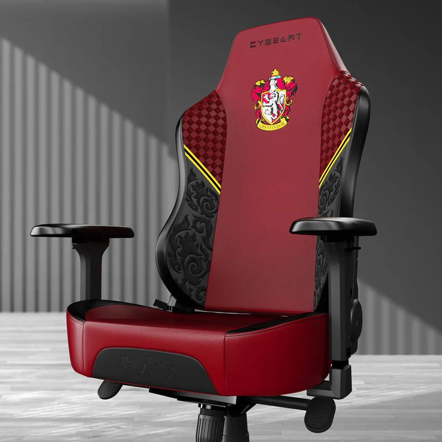 CYBEART Gryffindor Gaming Office Chair - Harry Potter 4D Armrest Inbuilt Lumbar Support Supreme PU Leather, Ergonomic, Recline & Tilt - Image 3