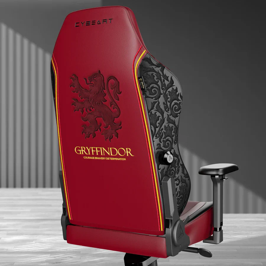 CYBEART Gryffindor Gaming Office Chair - Harry Potter 4D Armrest Inbuilt Lumbar Support Supreme PU Leather, Ergonomic, Recline & Tilt - Image 4
