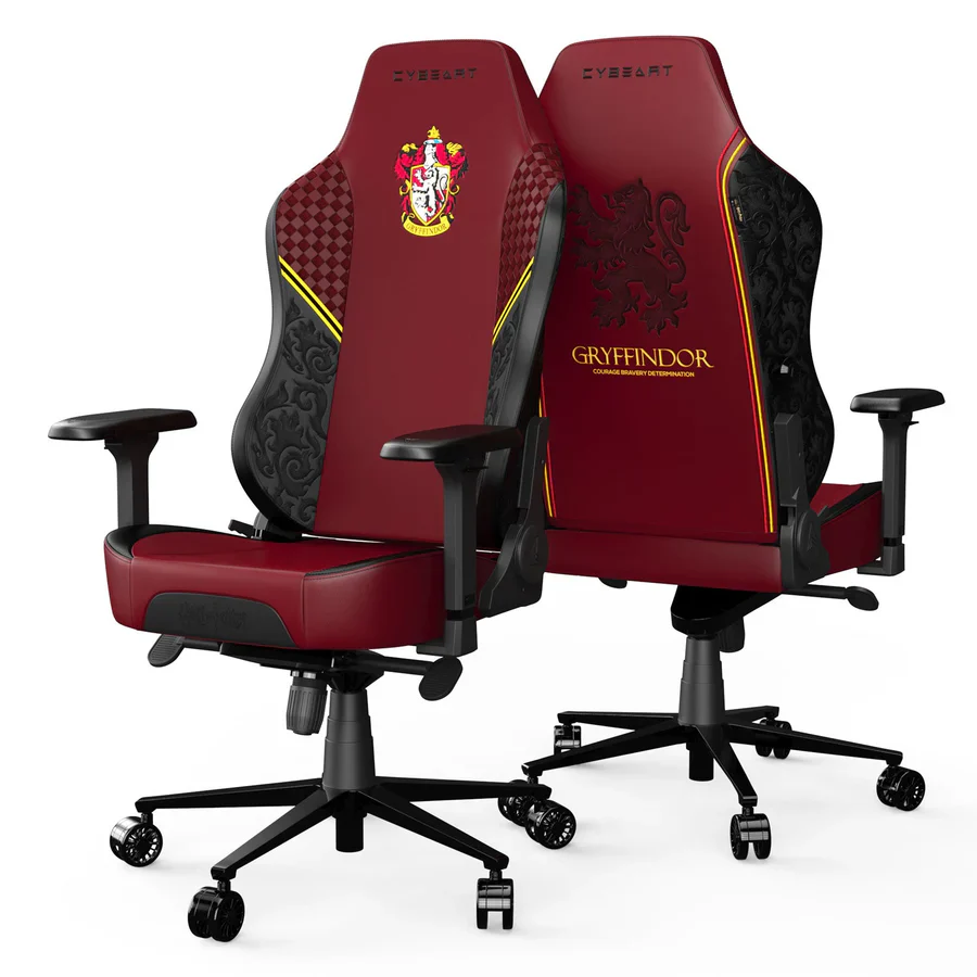 CYBEART Gryffindor Gaming Office Chair - Harry Potter 4D Armrest Inbuilt Lumbar Support Supreme PU Leather, Ergonomic, Recline & Tilt - Image 5