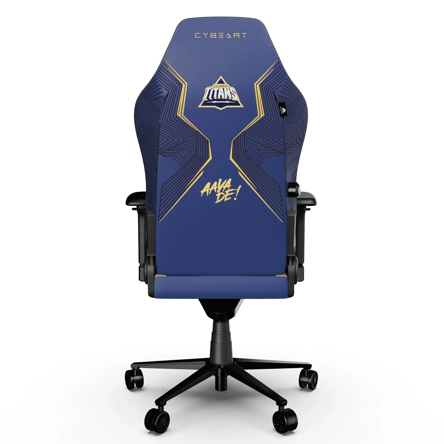 CYBEART Gujarat Titans 2024 Gaming Office Chair 4D Armrest Inbuilt Lumbar Support Supreme PU Leather, Ergonomic, Recline & Tilt - Image 2
