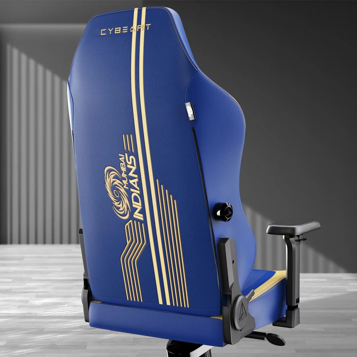 CYBEART Gujarat Titans Gaming Office Chair 4D Armrest Inbuilt Lumbar Support Supreme PU Leather, Ergonomic, Recline & Tilt - Image 4