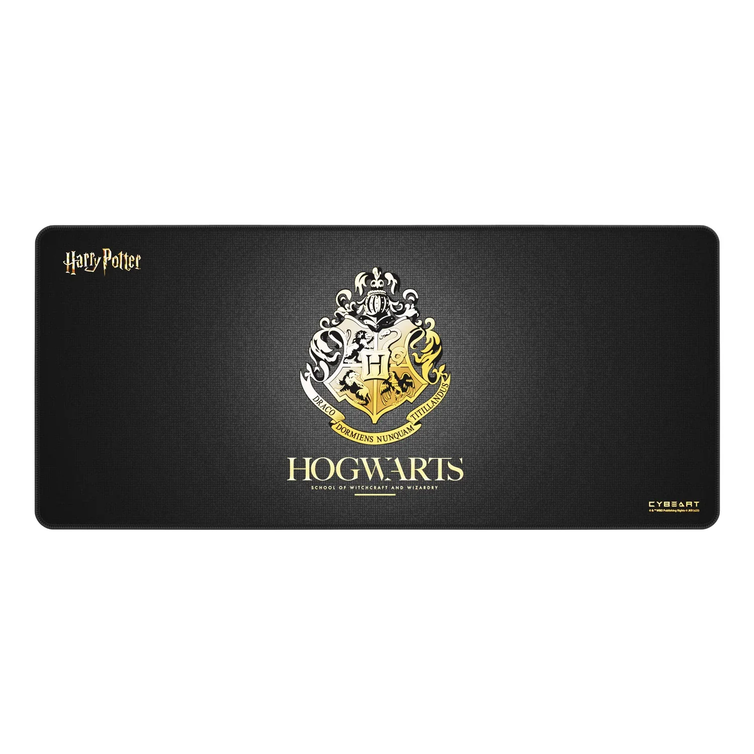 Cybeart Hogwarts Gaming Desk Mat (XXL - 900x400x4mm) Waterproof, Never Slip Base, Stitched Edges, Esports Grade