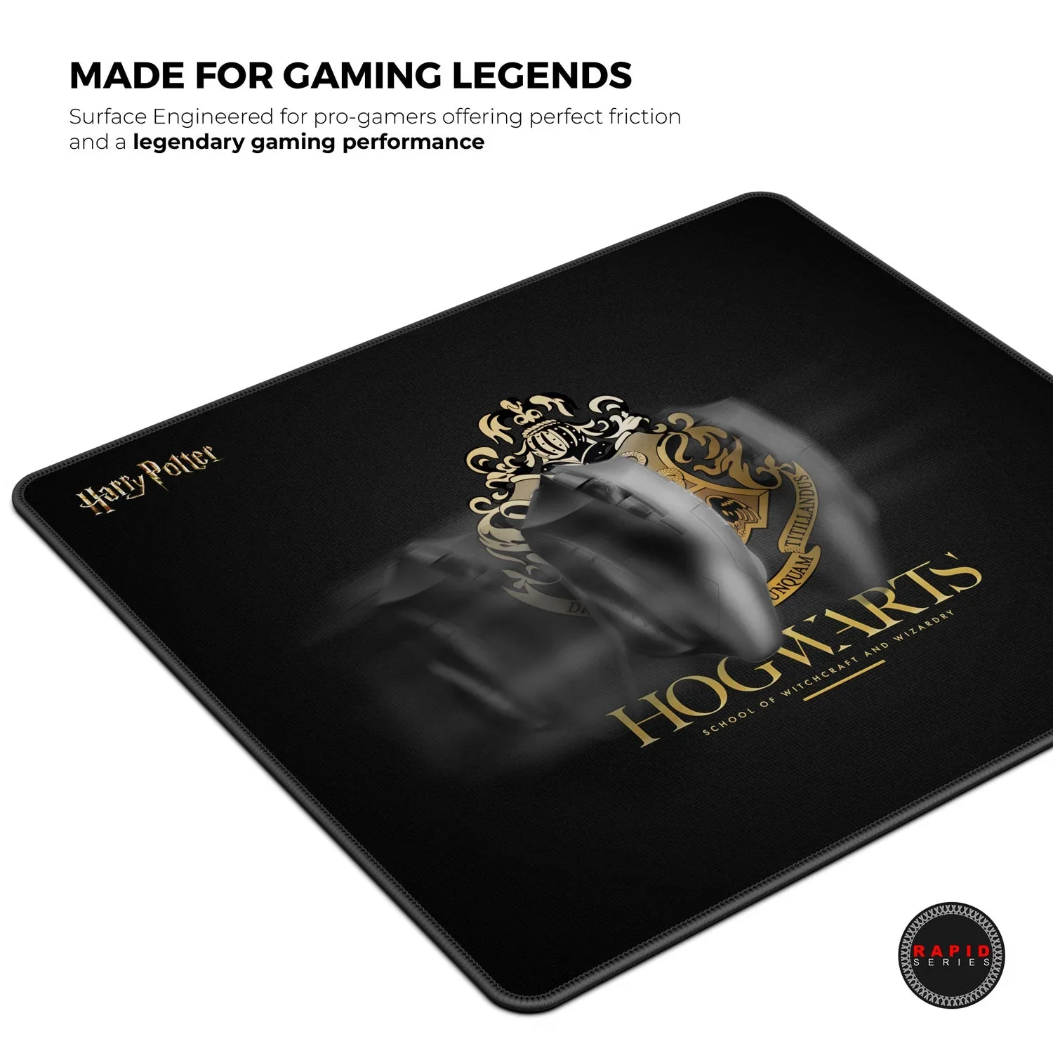 Cybeart Hogwarts Gaming Mouse Pad (Large - 450x400x4mm) Waterproof, Never Slip Base, Stitched Edges, Esports Grade - Image 5