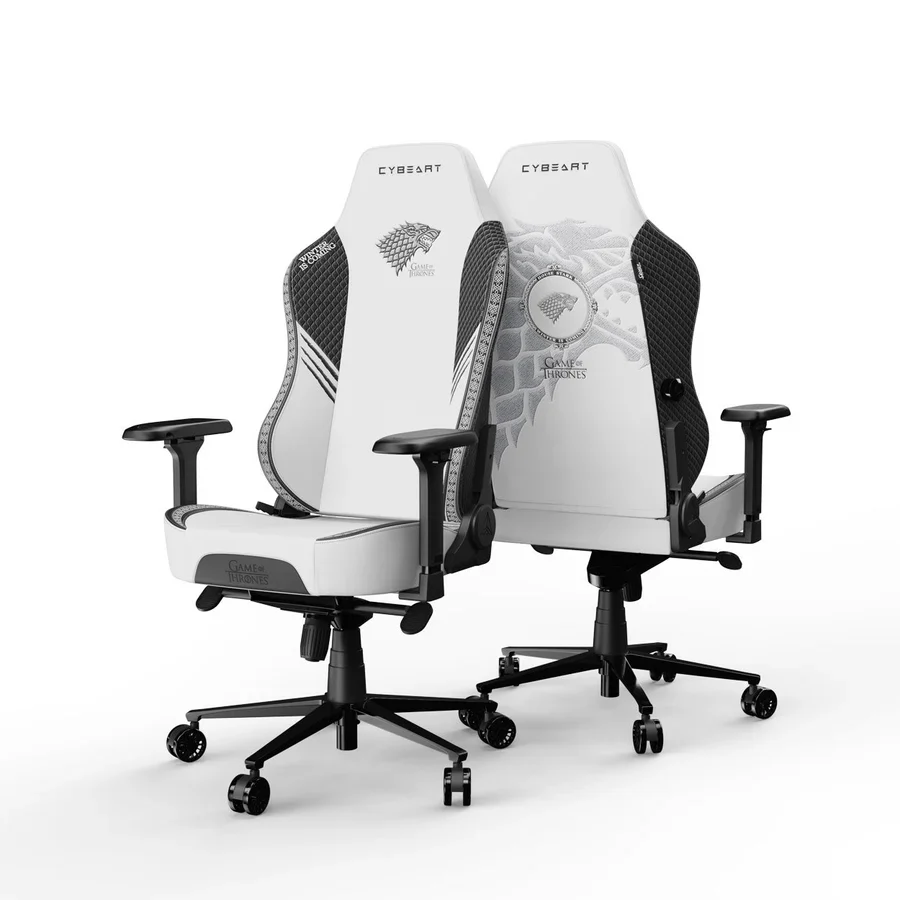 CYBEART House Stark Gaming Office Chair - Game of Thrones 4D Armrest Inbuilt Lumbar Support Supreme PU Leather, Ergonomic, Recline & Tilt - Image 11