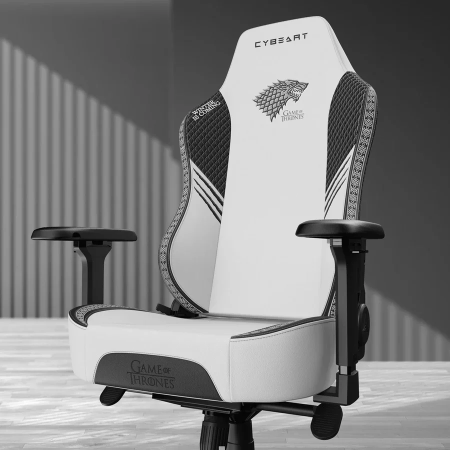 CYBEART House Stark Gaming Office Chair - Game of Thrones 4D Armrest Inbuilt Lumbar Support Supreme PU Leather, Ergonomic, Recline & Tilt - Image 3