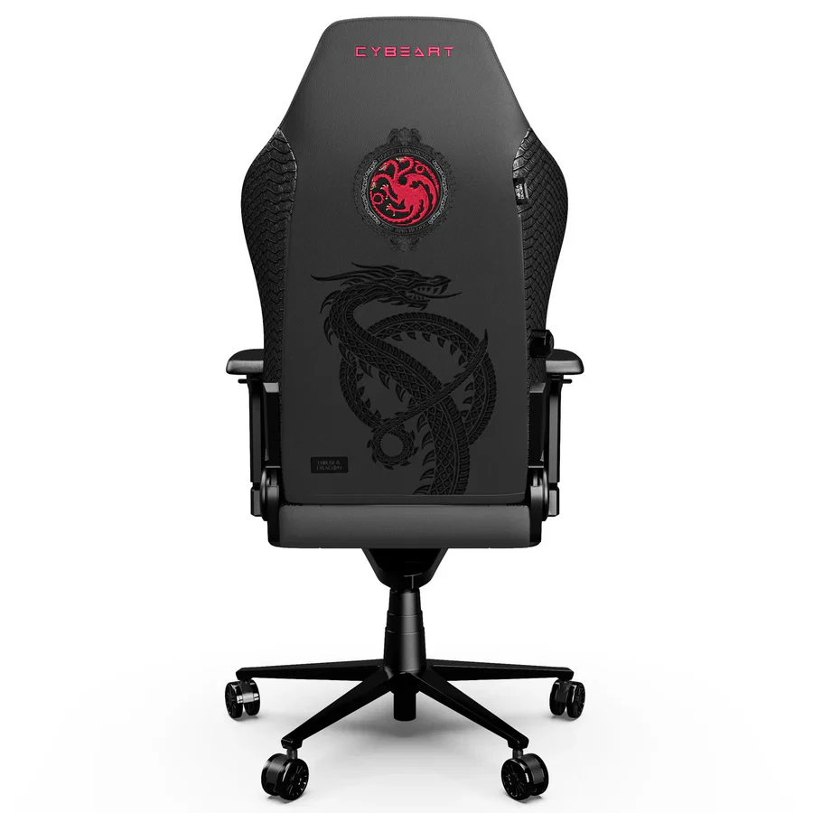 CYBEART House Targaryen Gaming Office Chair - House of Dragons 4D Armrest Inbuilt Lumbar Support Supreme PU Leather, Ergonomic, Recline & Tilt - Image 2