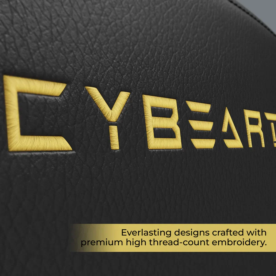 CYBEART Lord of the Rings Blacked Edition Gaming Office Chair 4D Armrest Inbuilt Lumbar Support Supreme PU Leather, Ergonomic, Recline & Tilt - Image 10