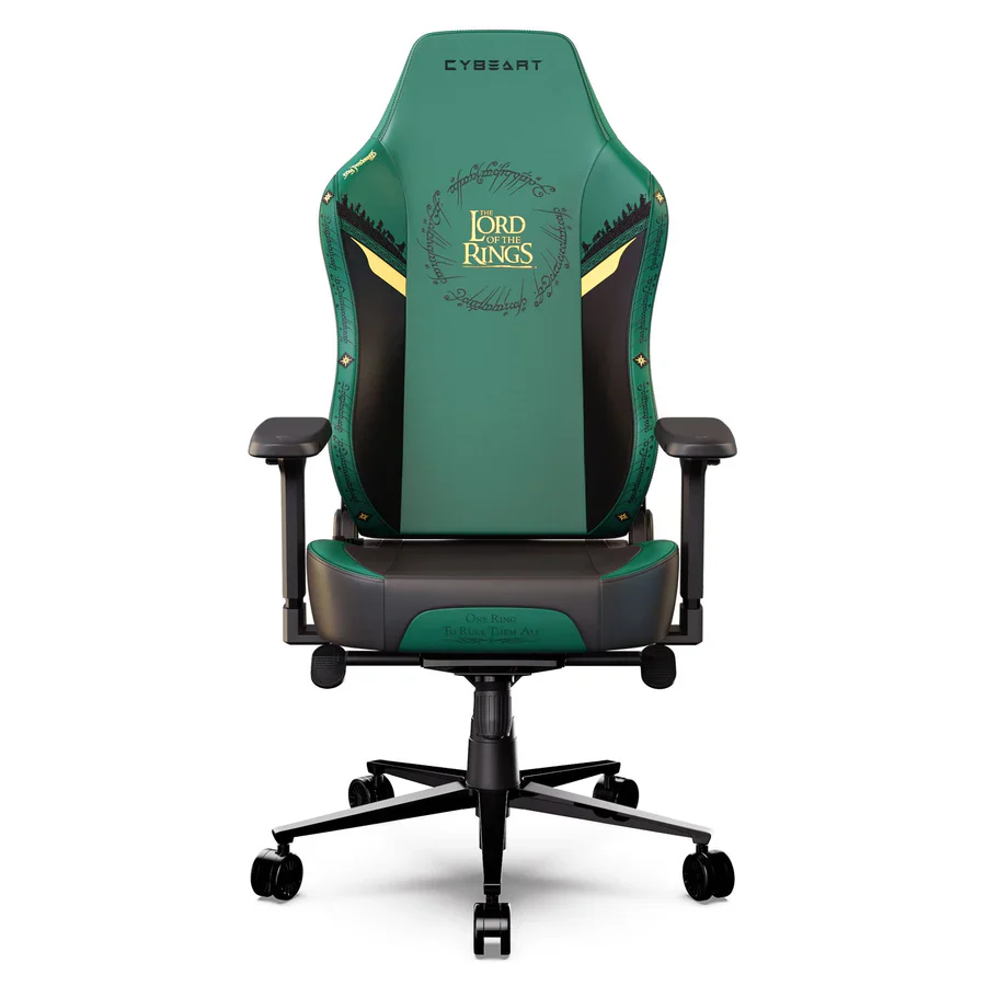 CYBEART Lord of the Rings Gaming Office Chair 4D Armrest Inbuilt Lumbar Support Supreme PU Leather, Ergonomic, Recline & Tilt