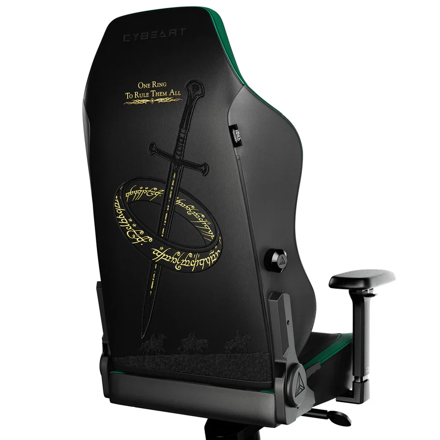 CYBEART Lord of the Rings Gaming Office Chair 4D Armrest Inbuilt Lumbar Support Supreme PU Leather, Ergonomic, Recline & Tilt - Image 12
