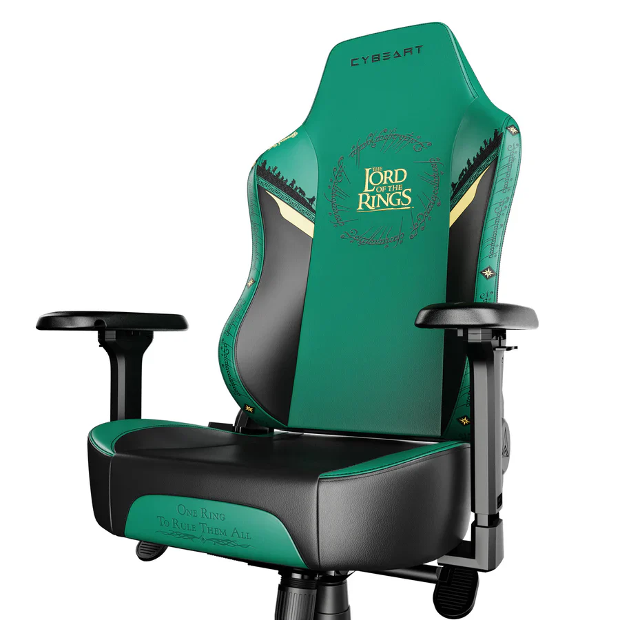CYBEART Lord of the Rings Gaming Office Chair 4D Armrest Inbuilt Lumbar Support Supreme PU Leather, Ergonomic, Recline & Tilt - Image 3