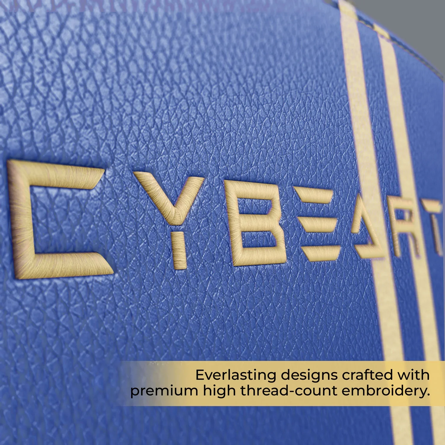 CYBEART Mumbai Indians 2077 Gaming Office Chair 4D Armrest Inbuilt Lumbar Support Supreme PU Leather, Ergonomic, Recline & Tilt - Image 10