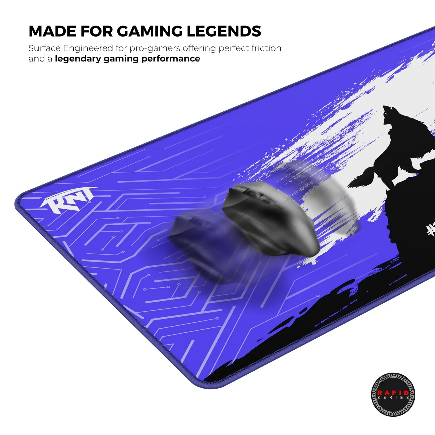 Cybeart Revenant Esports Gaming Desk Mat (XXL - 900x400x4mm) Waterproof, Never Slip Base, Stitched Edges, Esports Grade - Image 5
