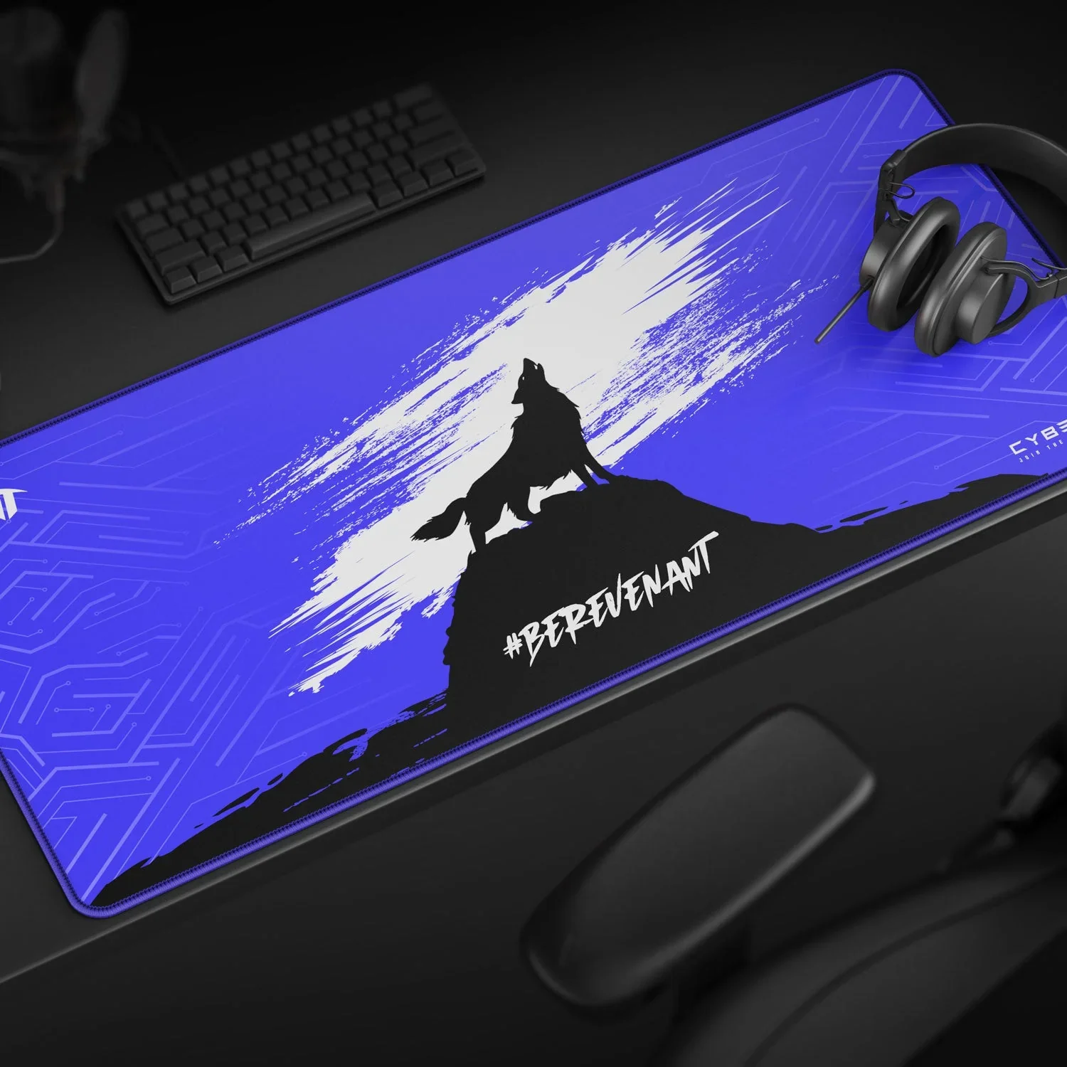 Cybeart Revenant Esports Gaming Desk Mat (XXL - 900x400x4mm) Waterproof, Never Slip Base, Stitched Edges, Esports Grade - Image 8
