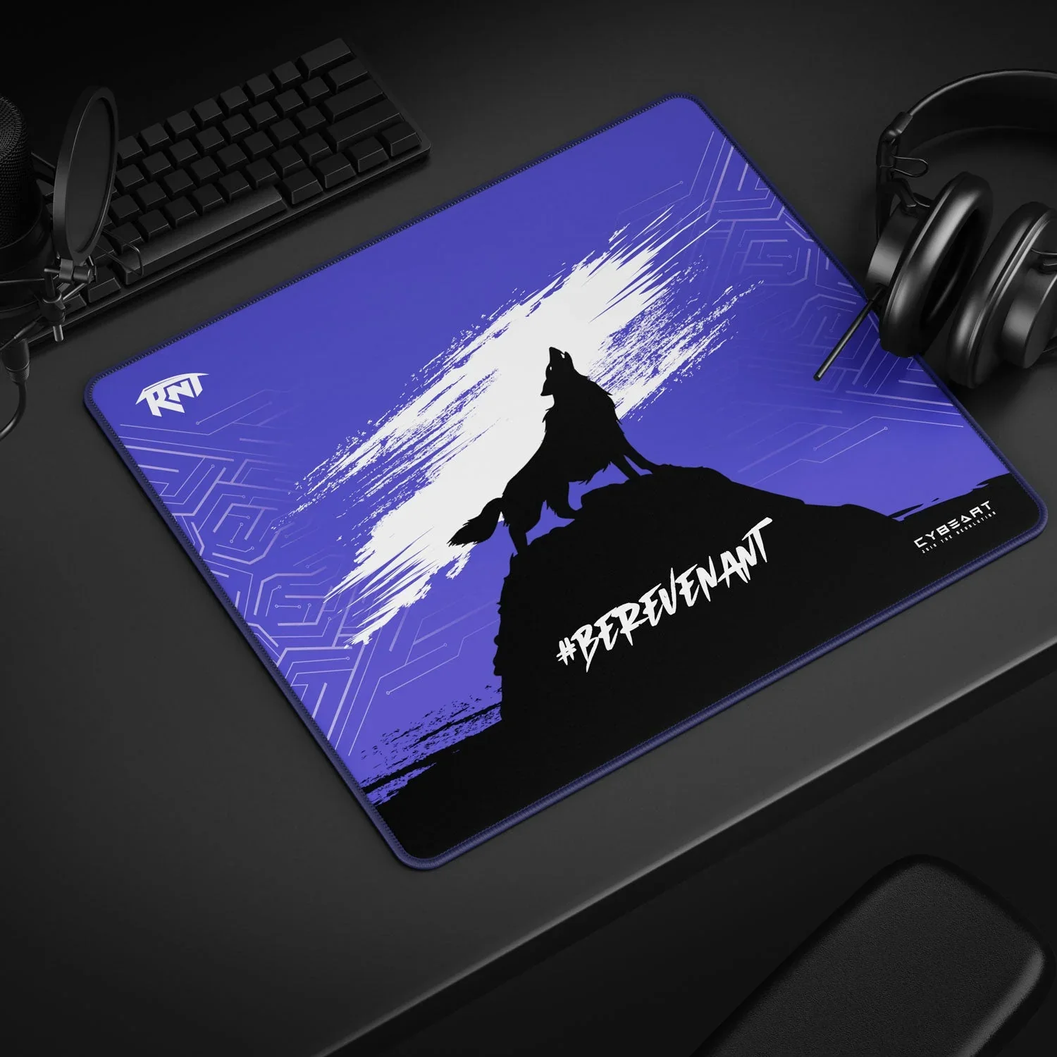 Cybeart Revenant Esports Gaming Mouse Pad (Large - 450x400x4mm) Waterproof, Never Slip Base, Stitched Edges, Esports Grade - Image 2