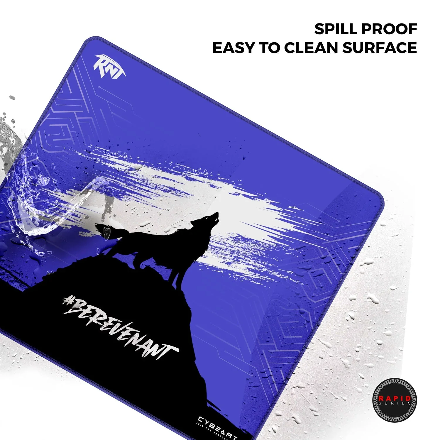 Cybeart Revenant Esports Gaming Mouse Pad (Large - 450x400x4mm) Waterproof, Never Slip Base, Stitched Edges, Esports Grade - Image 8