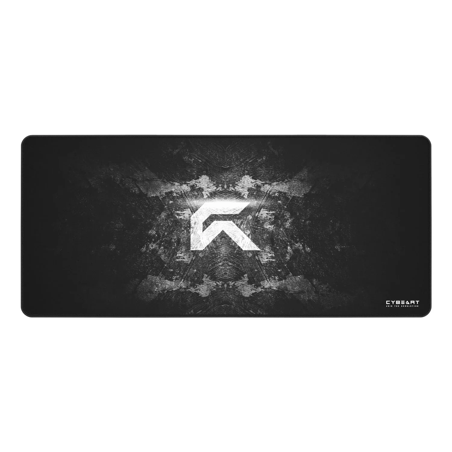 Cybeart Signature Edition Gaming Desk Mat (XXL - 900x400x4mm) Waterproof, Never Slip Base, Stitched Edges, Esports Grade