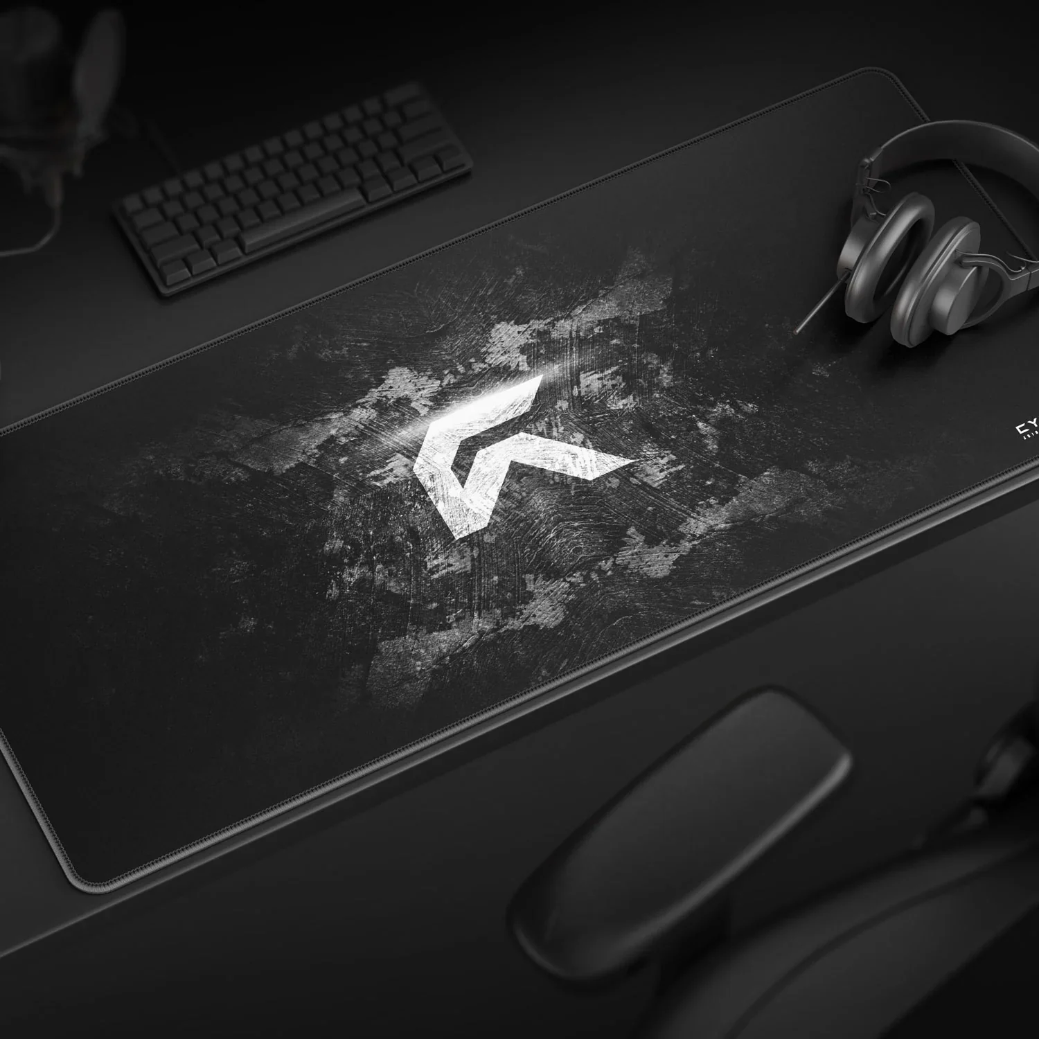 Cybeart Signature Edition Gaming Desk Mat (XXL - 900x400x4mm) Waterproof, Never Slip Base, Stitched Edges, Esports Grade - Image 2