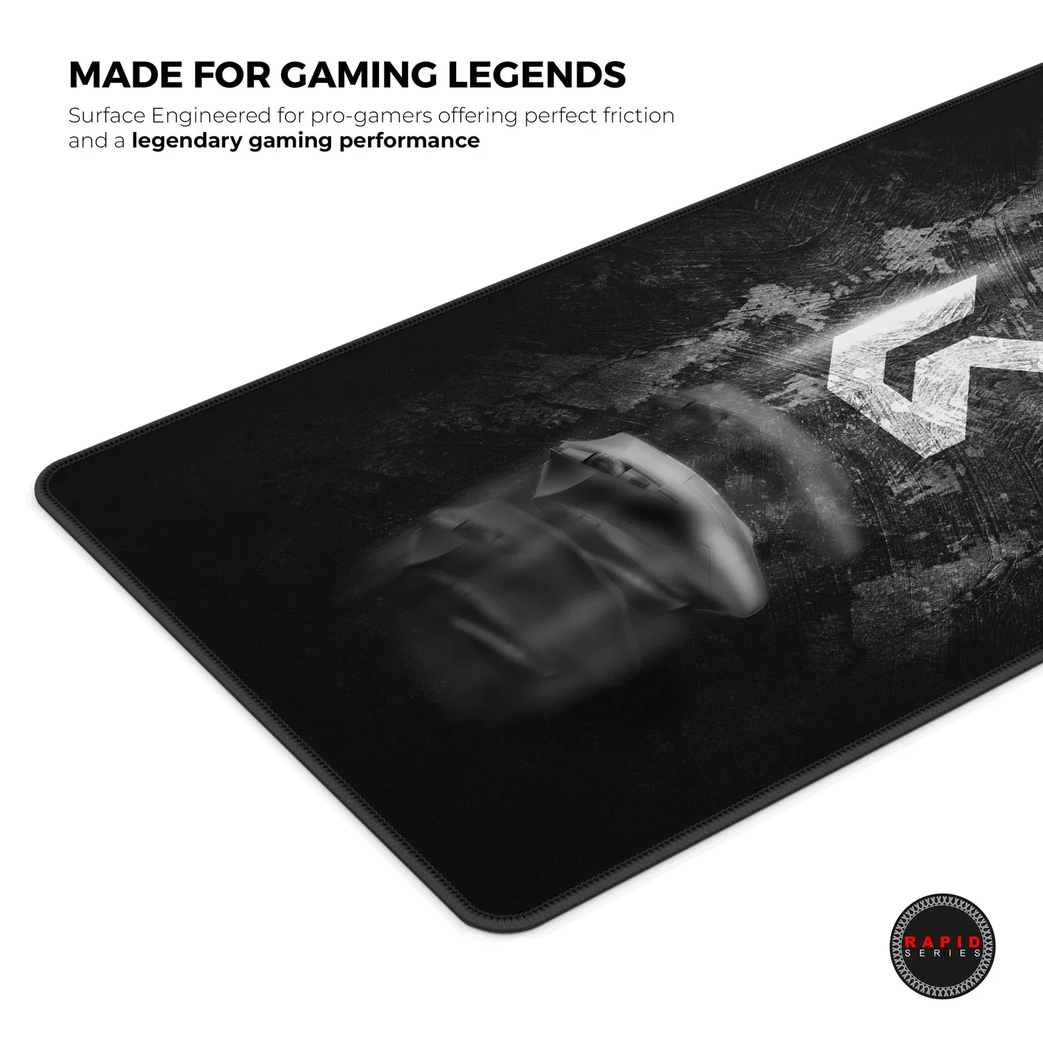 Cybeart Signature Edition Gaming Desk Mat (XXL - 900x400x4mm) Waterproof, Never Slip Base, Stitched Edges, Esports Grade - Image 6