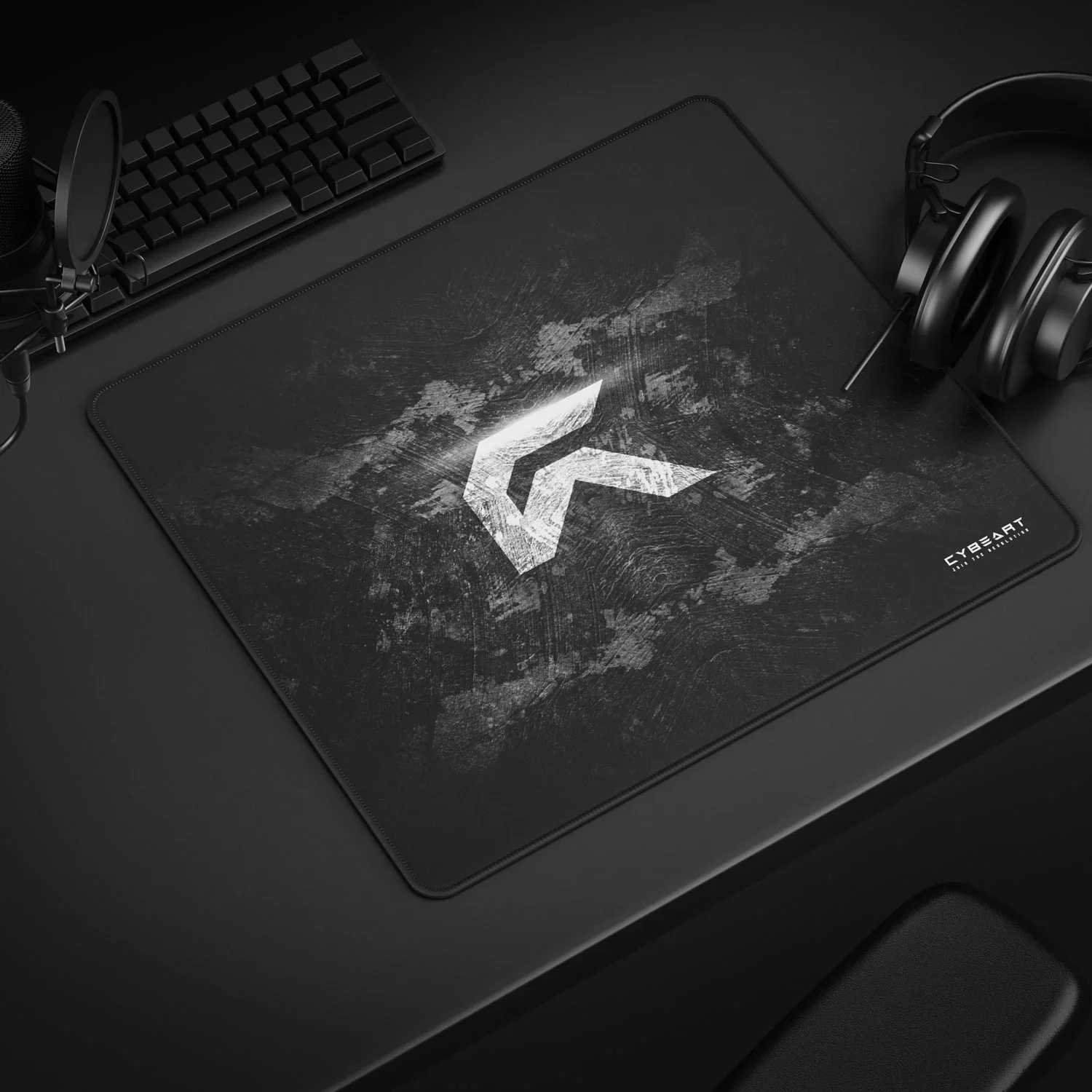 Cybeart Signature Edition Gaming Mouse Pad (Large - 450x400x4mm) Waterproof, Never Slip Base, Stitched Edges, Esports Grade - Image 2