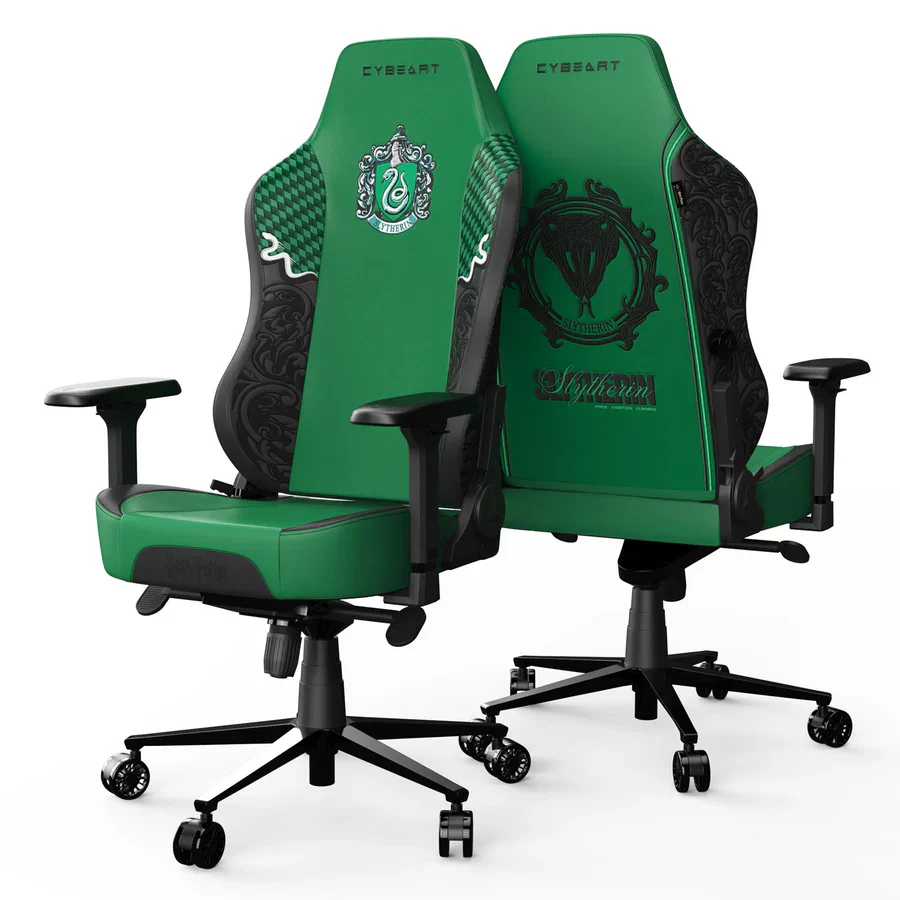 CYBEART Slytherin Gaming Office Chair - Harry Potter 4D Armrest Inbuilt Lumbar Support Supreme PU Leather, Ergonomic, Recline & Tilt - Image 3