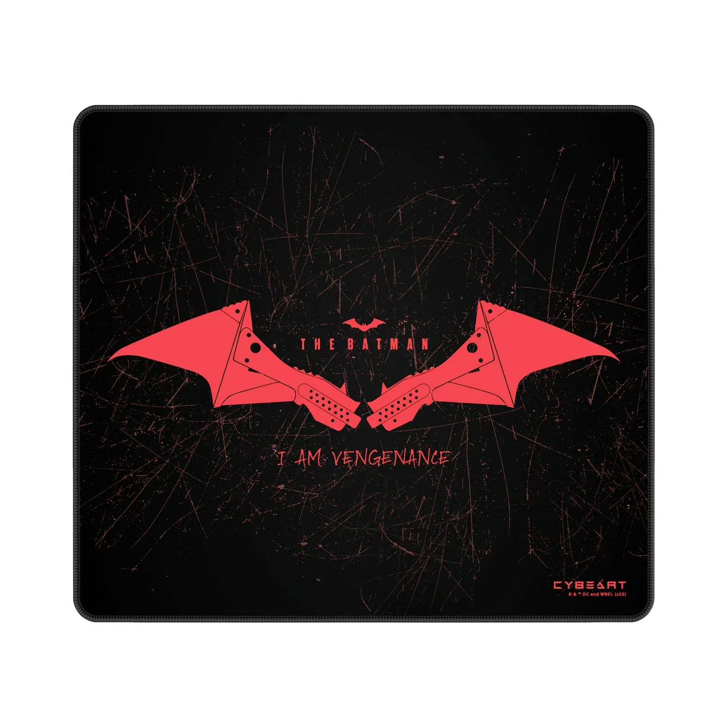 Cybeart The Batman Gaming Mouse Pad (Large - 450x400x4mm) Waterproof, Never Slip Base, Stitched Edges, Esports Grade