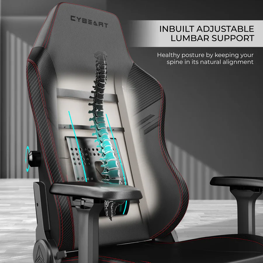 CYBEART The Batman Gaming Office Chair - DC Comics 4D Armrest Inbuilt Lumbar Support Supreme PU Leather, Ergonomic, Recline & Tilt - Image 6