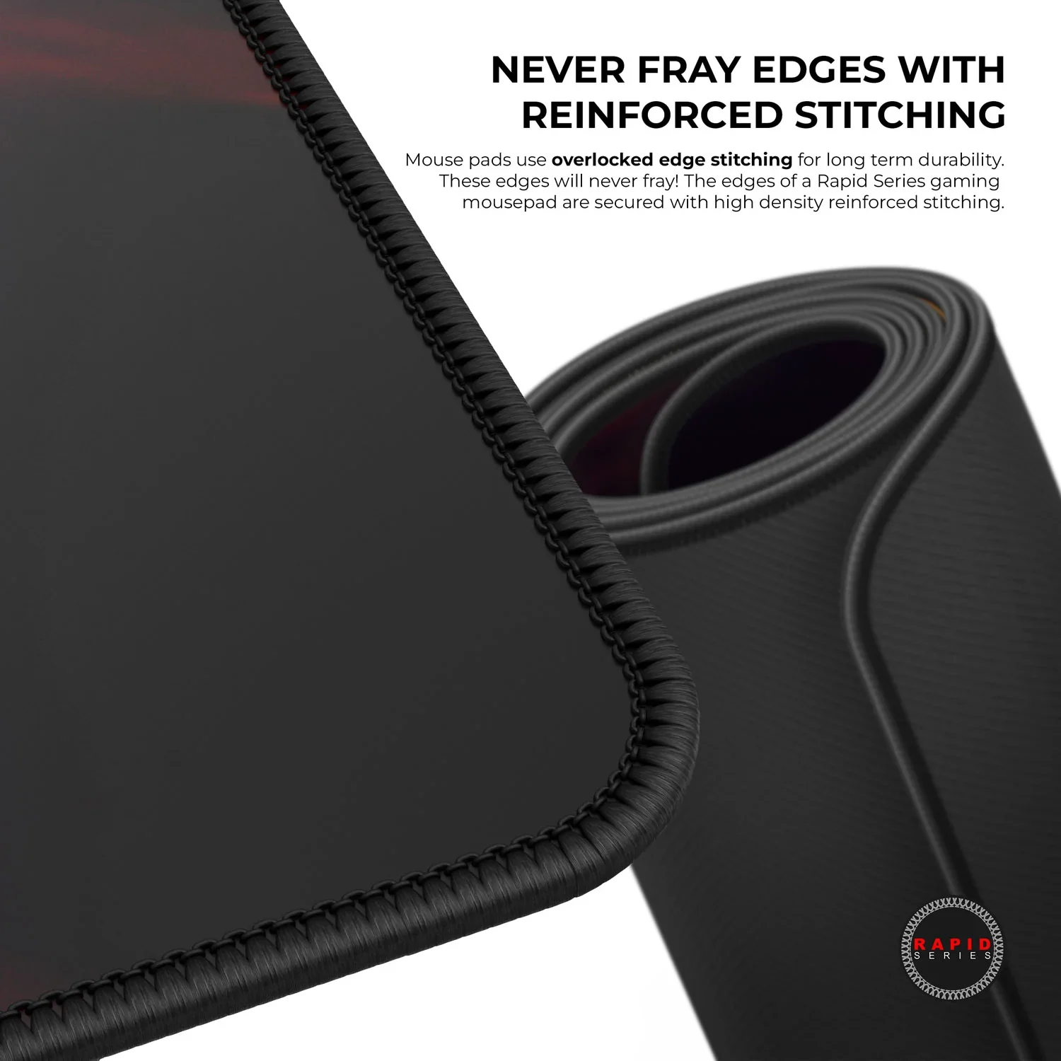 Cybeart The Flash Gaming Desk Mat (XXL - 900x400x4mm) Waterproof, Never Slip Base, Stitched Edges, Esports Grade - Image 4