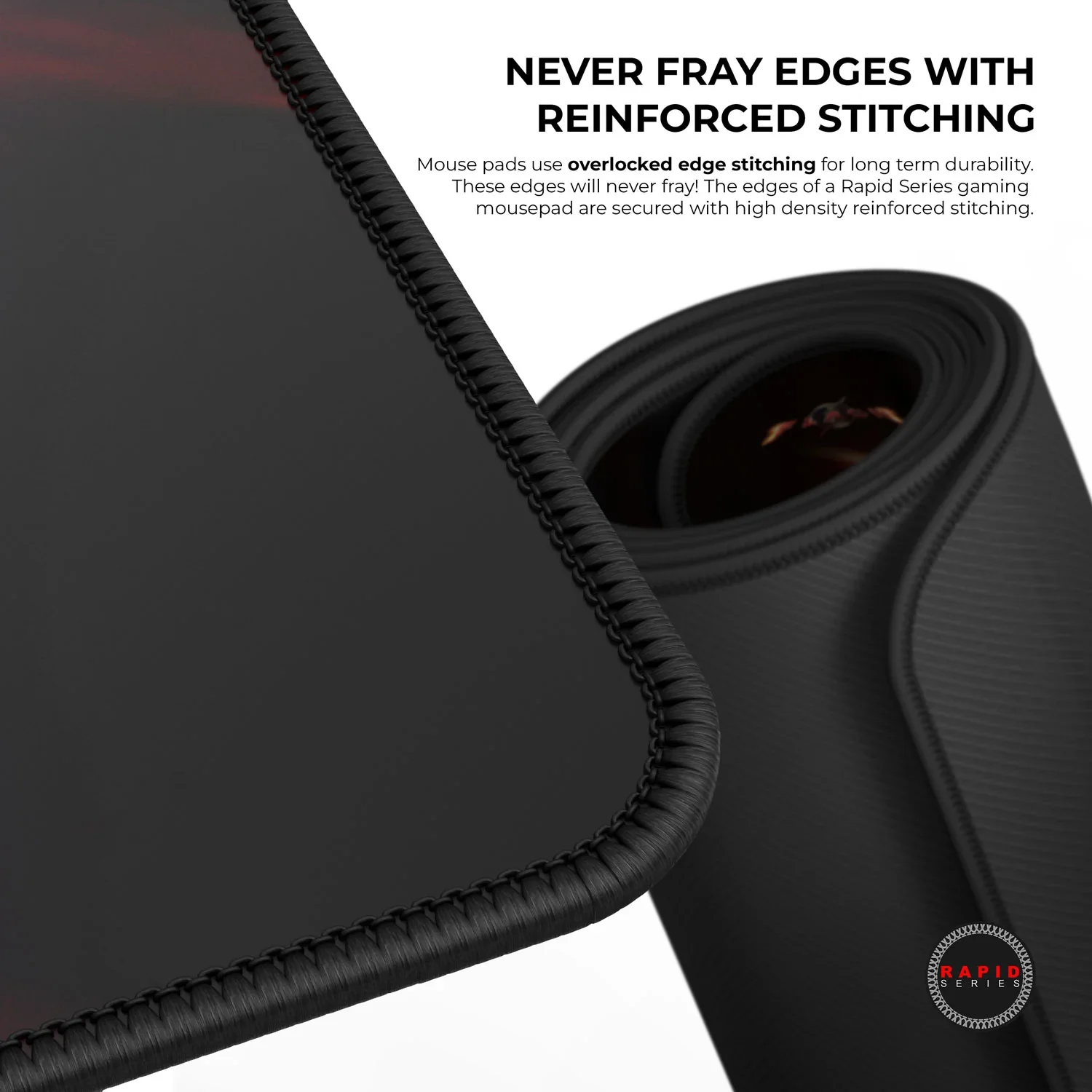 Cybeart The Flash Gaming Mouse Pad (Large - 450x400x4mm) Waterproof, Never Slip Base, Stitched Edges, Esports Grade - Image 4