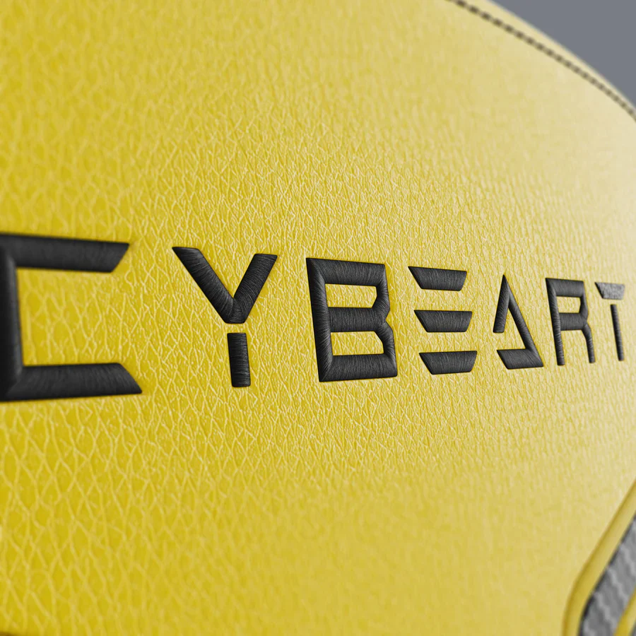 CYBEART Velocity 1.0 (Yellow) Gaming Office Chair 4D Armrest Inbuilt Lumbar Support Supreme PU Leather, Ergonomic, Recline & Tilt - Image 8