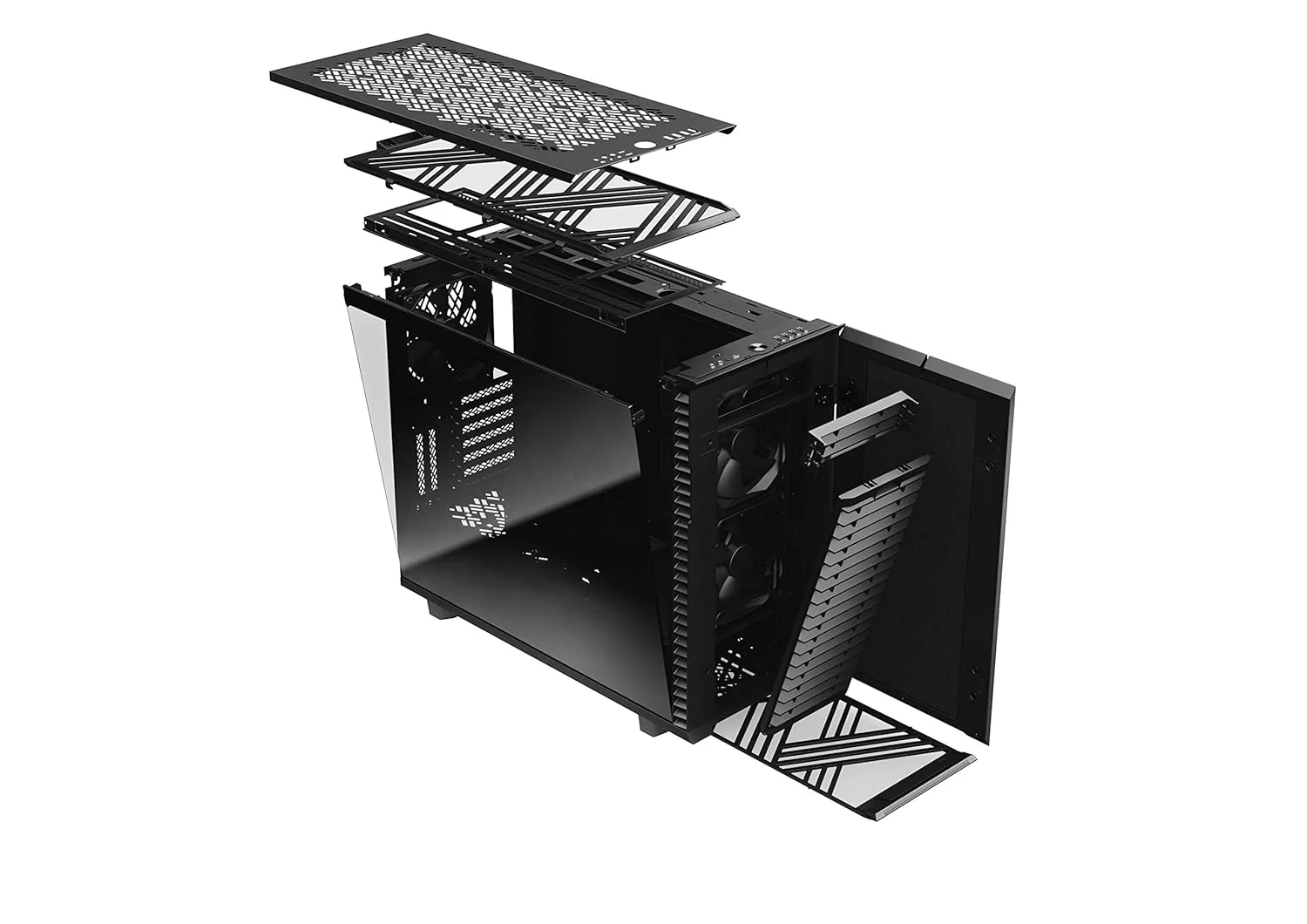 Fractal Define 7 Black TG Dark Tint Mid Tower Cabinet - Image 7