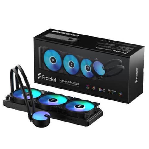 Fractal Lumen S36 RGB V2 CPU Liquid Cooler (Black) - Image 6