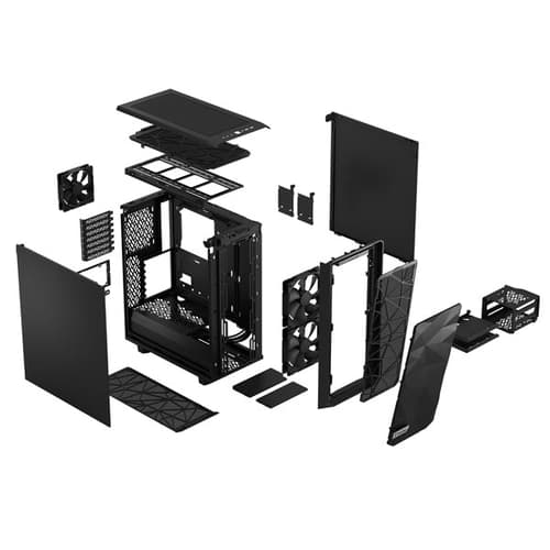 Fractal Meshify 2 Compact Black Solid Mid Tower Cabinet - Image 8