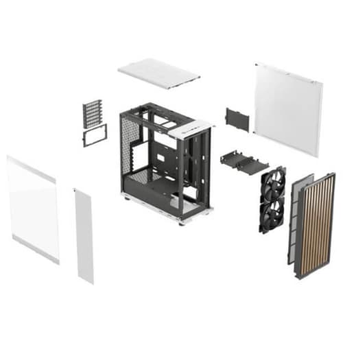 Fractal North Chalk White TG Dark Mid Tower Cabinet - Image 9