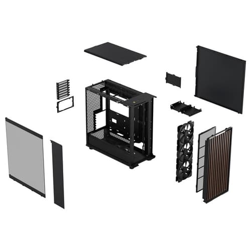 Fractal North XL Charcoal Black TG Dark Tint Mid Tower Cabinet - Image 10