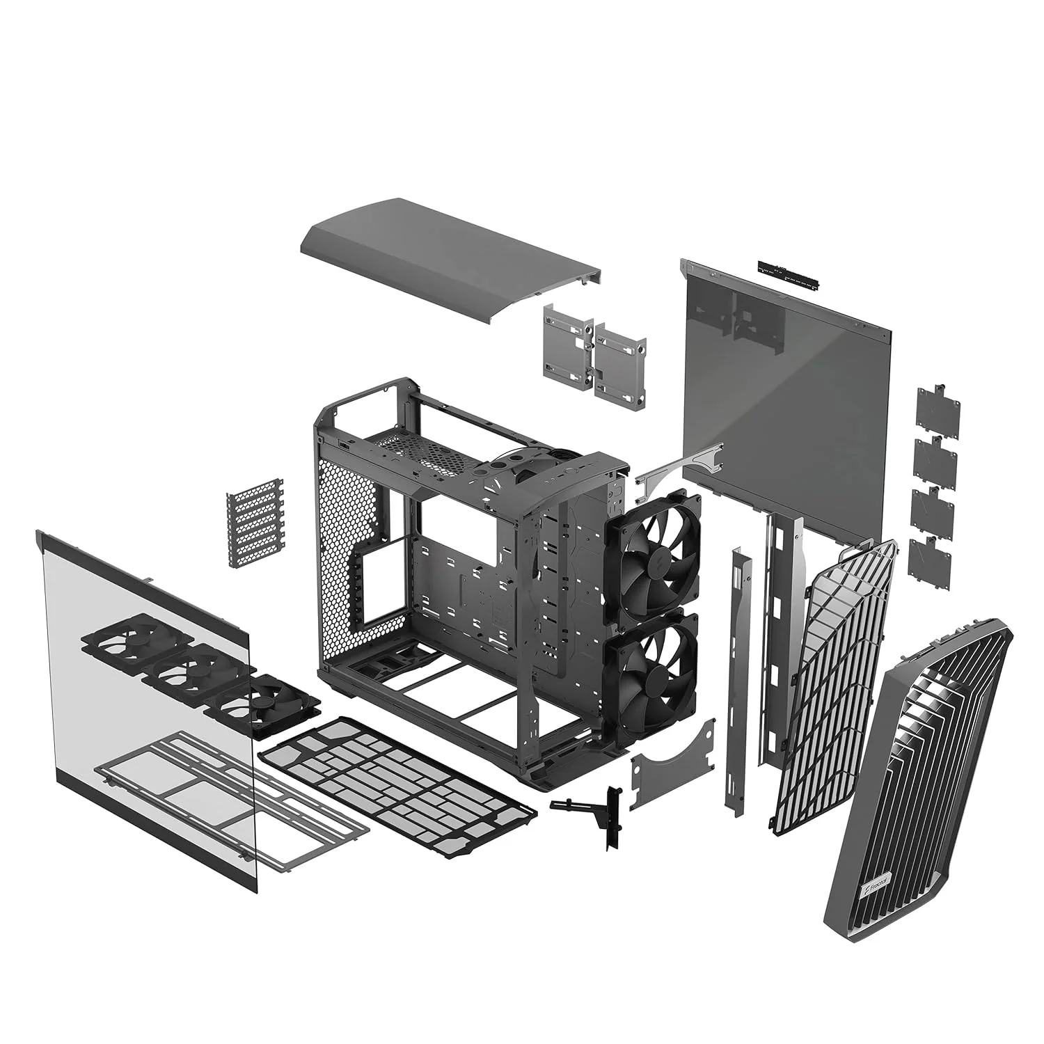 Fractal Torrent Gray TG Light Tint Mid Tower Cabinet - Image 9