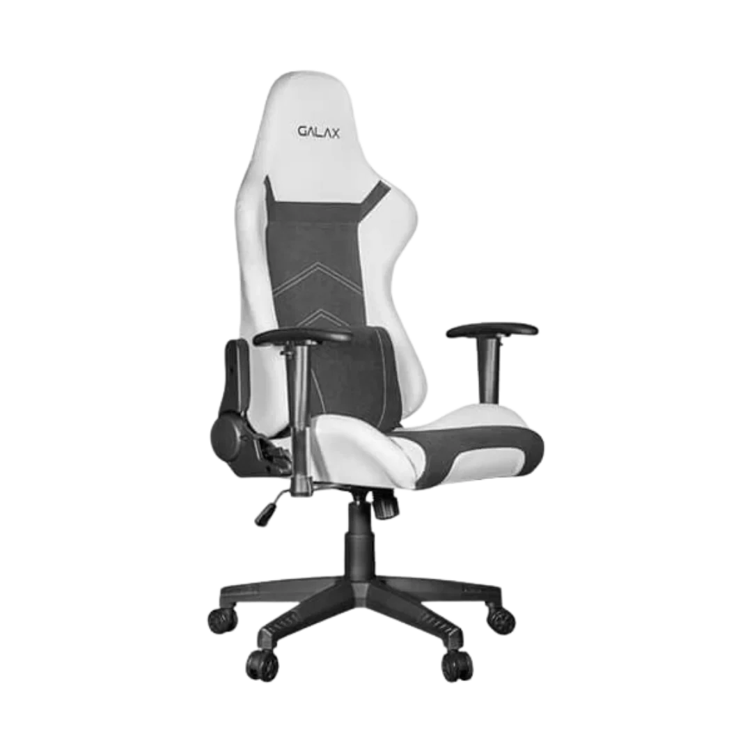 GALAX 04 White PVC Leather Chair - 90-180Â° Recline - SGS Certified 100mm Class 3