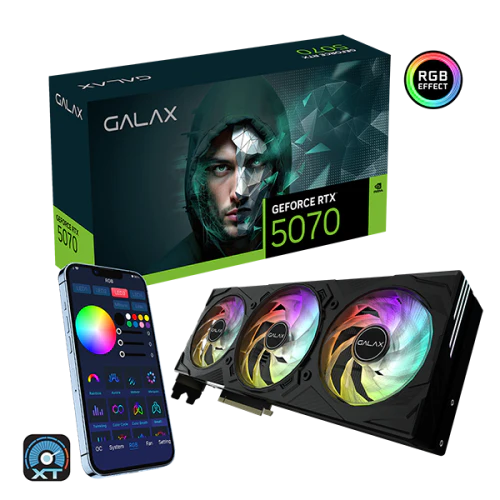 GALAX GeForce RTX 5070 EX Gamer 1-Click OC 12GB GDDR7 Graphics Card - Image 3