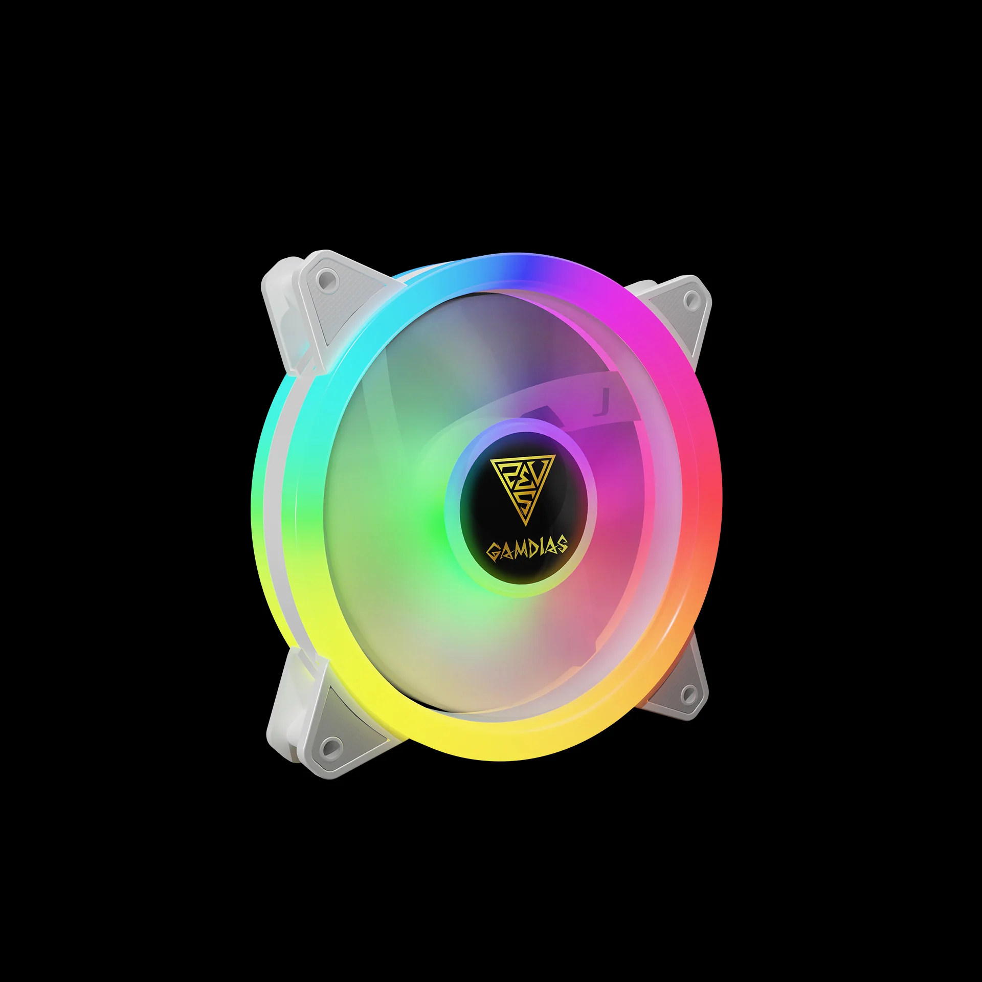 GAMDIAS AELOUS M2-1240R WHITE 4 Case Fan Kit - Image 3