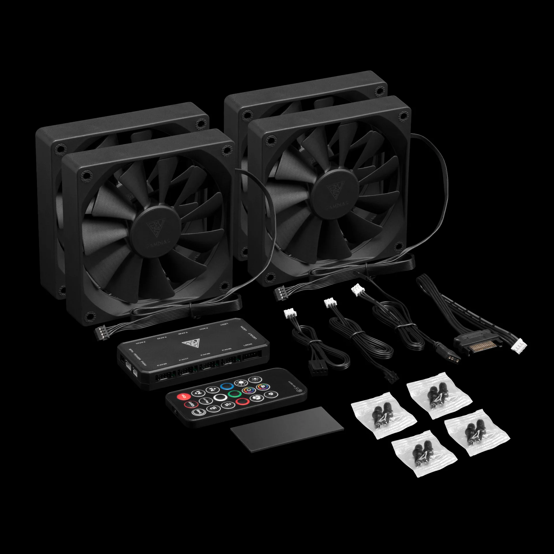 GAMDIAS AEOLUS M3-1204R ARGB Case Fan - Image 10