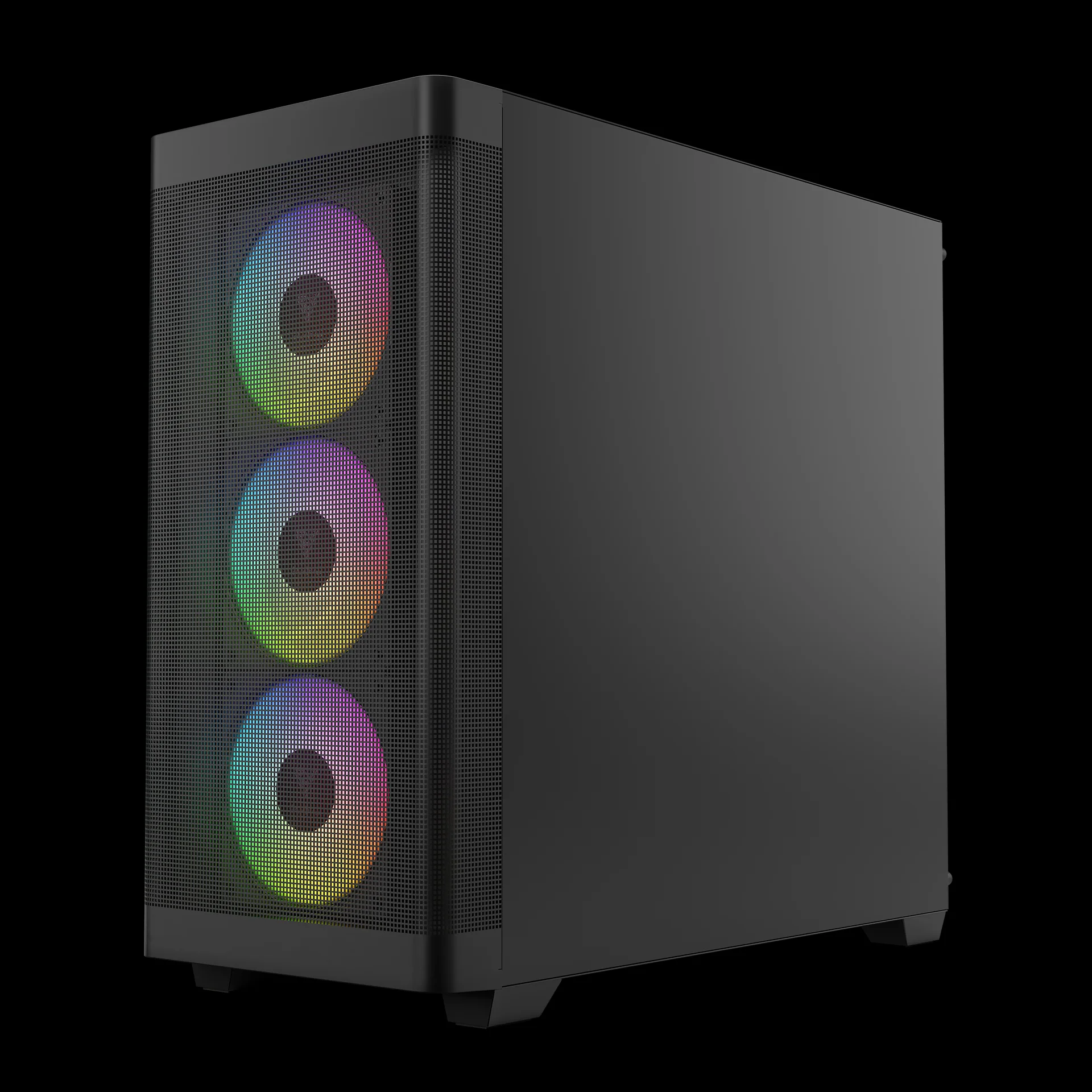GAMDIAS ATHENA M3 Advanced Mesh Front ARGB Gaming Case (Black) - Image 4