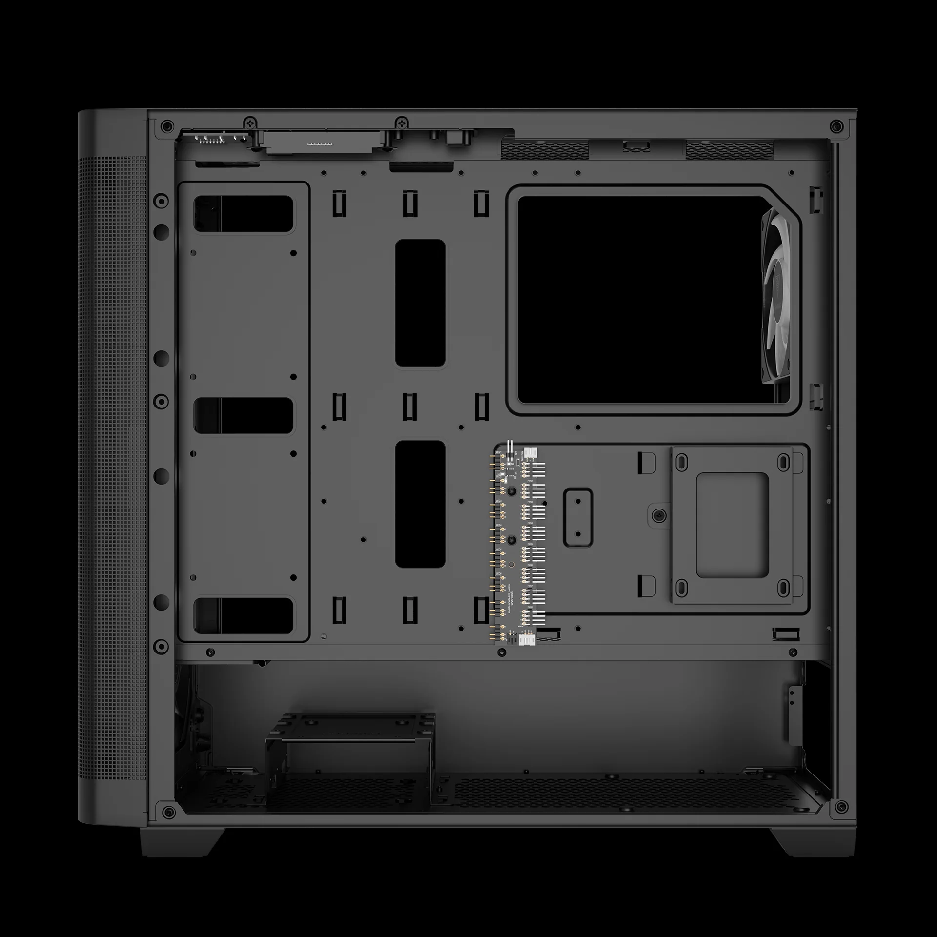 GAMDIAS ATHENA M3 Advanced Mesh Front ARGB Gaming Case (Black) - Image 8