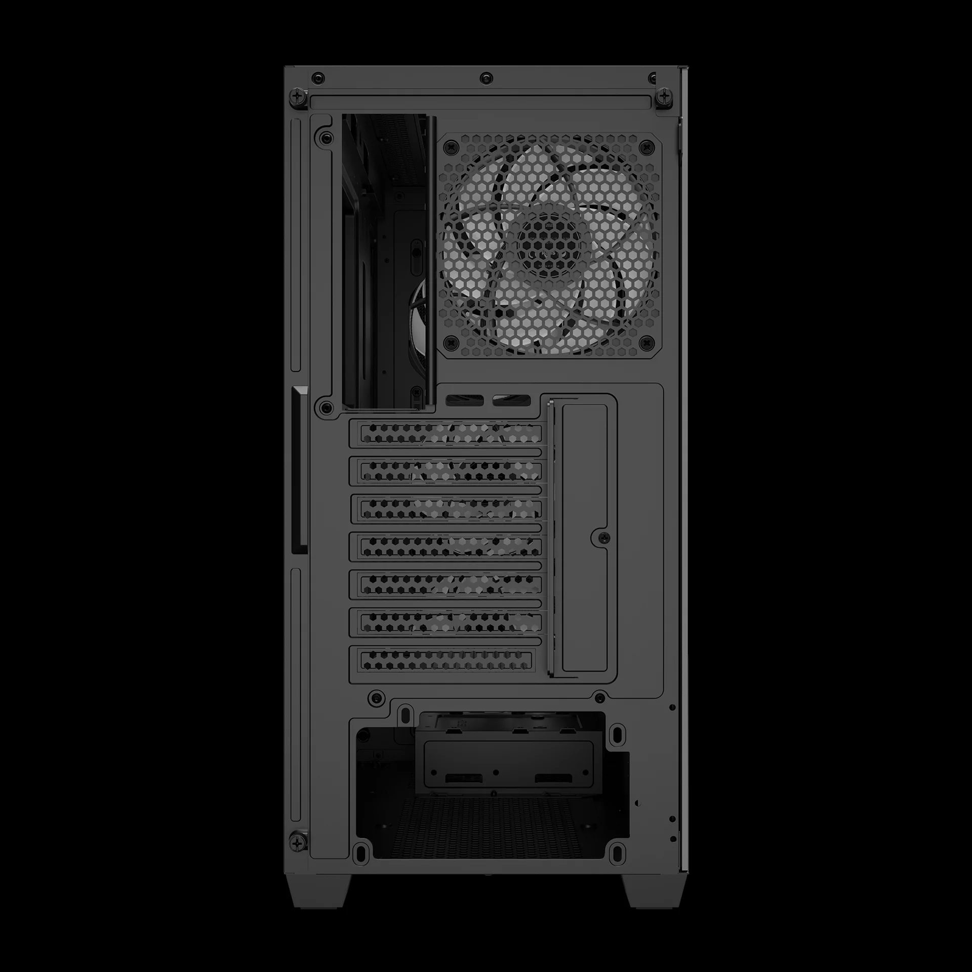 GAMDIAS ATHENA M3 Advanced Mesh Front ARGB Gaming Case (Black) - Image 9