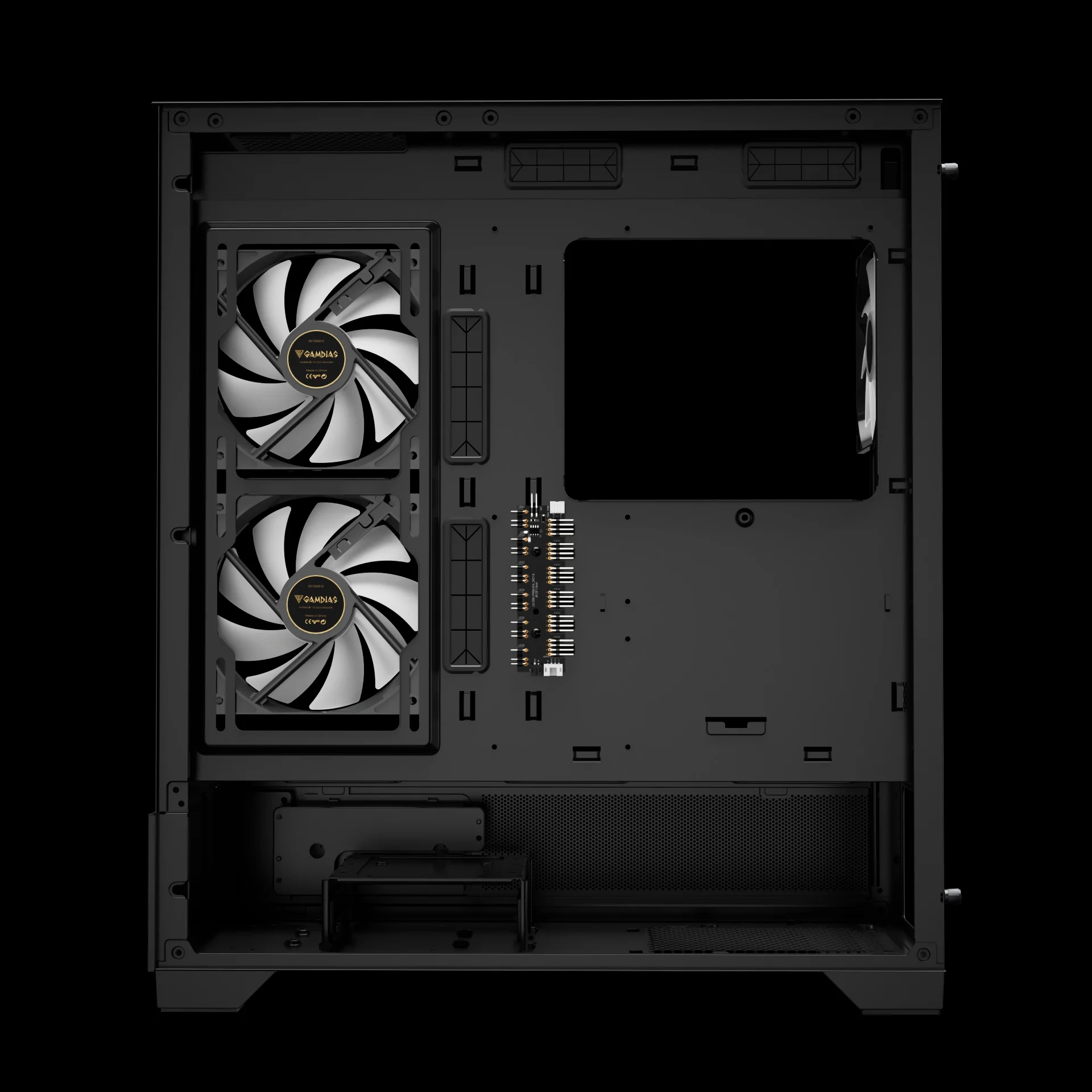 GAMDIAS ATLAS M1 ARGB Mid Tower Case with Side & Rear Fans - Image 9