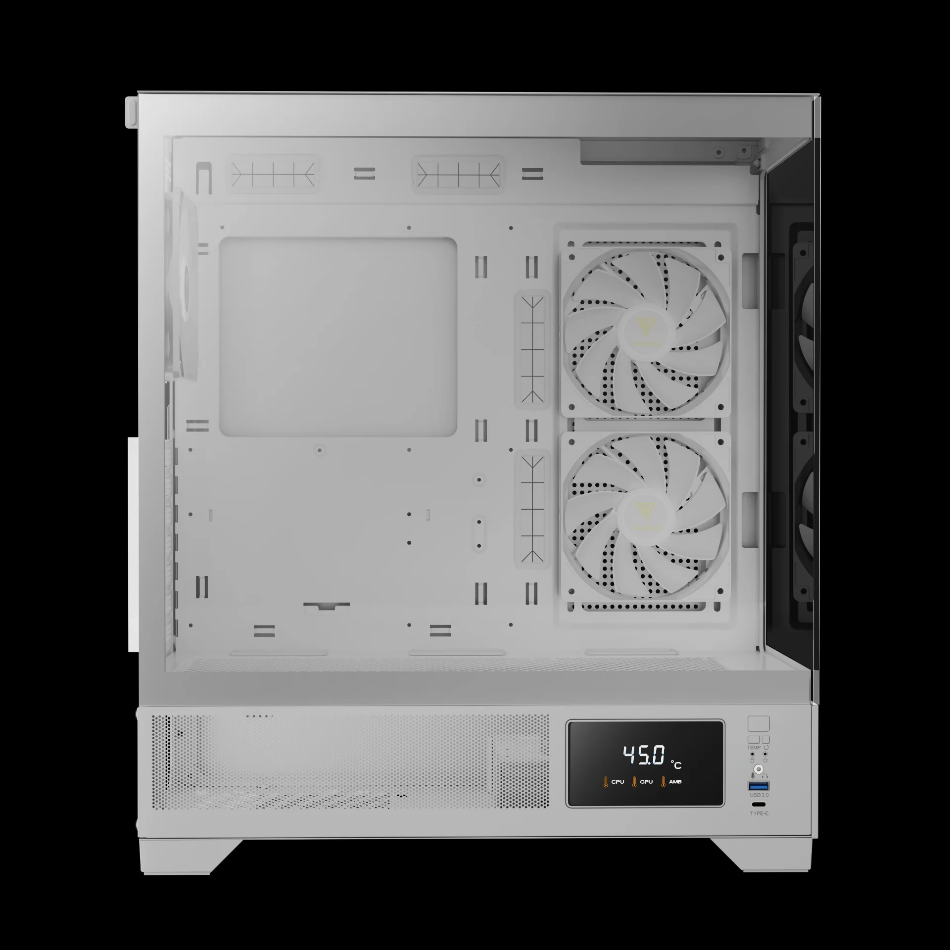 GAMDIAS ATLAS M1 WH White ARGB Mid Tower Case with Side & Rear Fans - Image 5